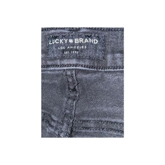 Lucky Brand black raw hem ankle jeans Size 0 EUC - Picture 4 of 7
